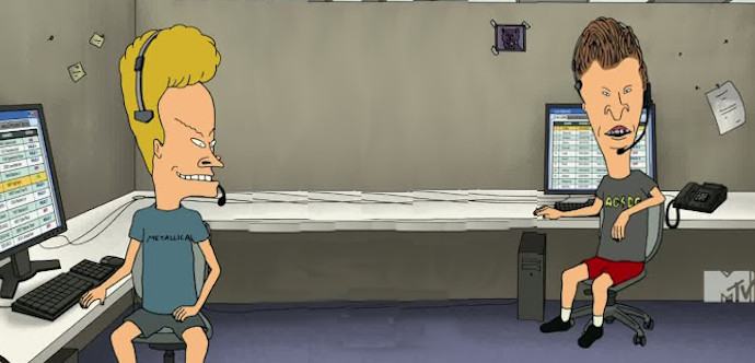 Beavis and Butthead - Beavis and Butthead being IT Workers