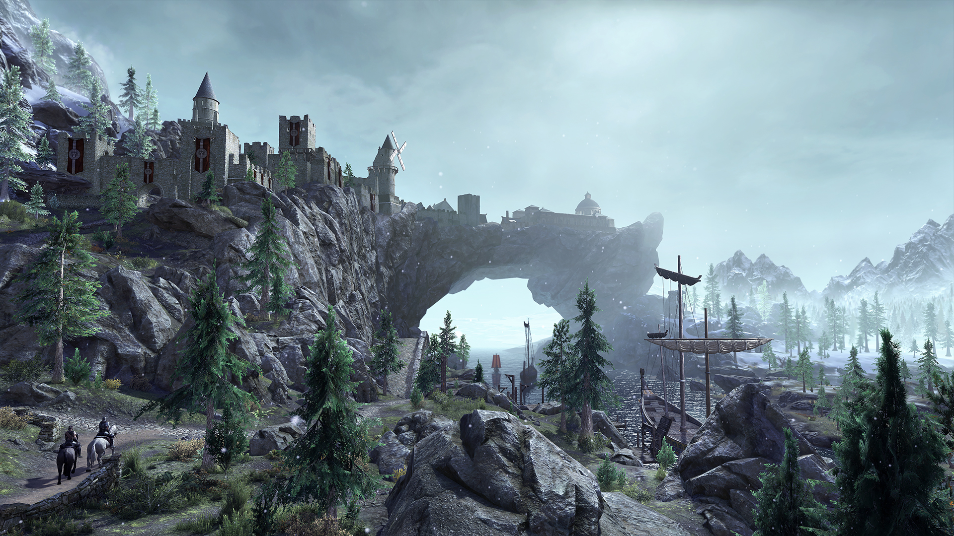 Bethesda video games - Skyrim video game landscape