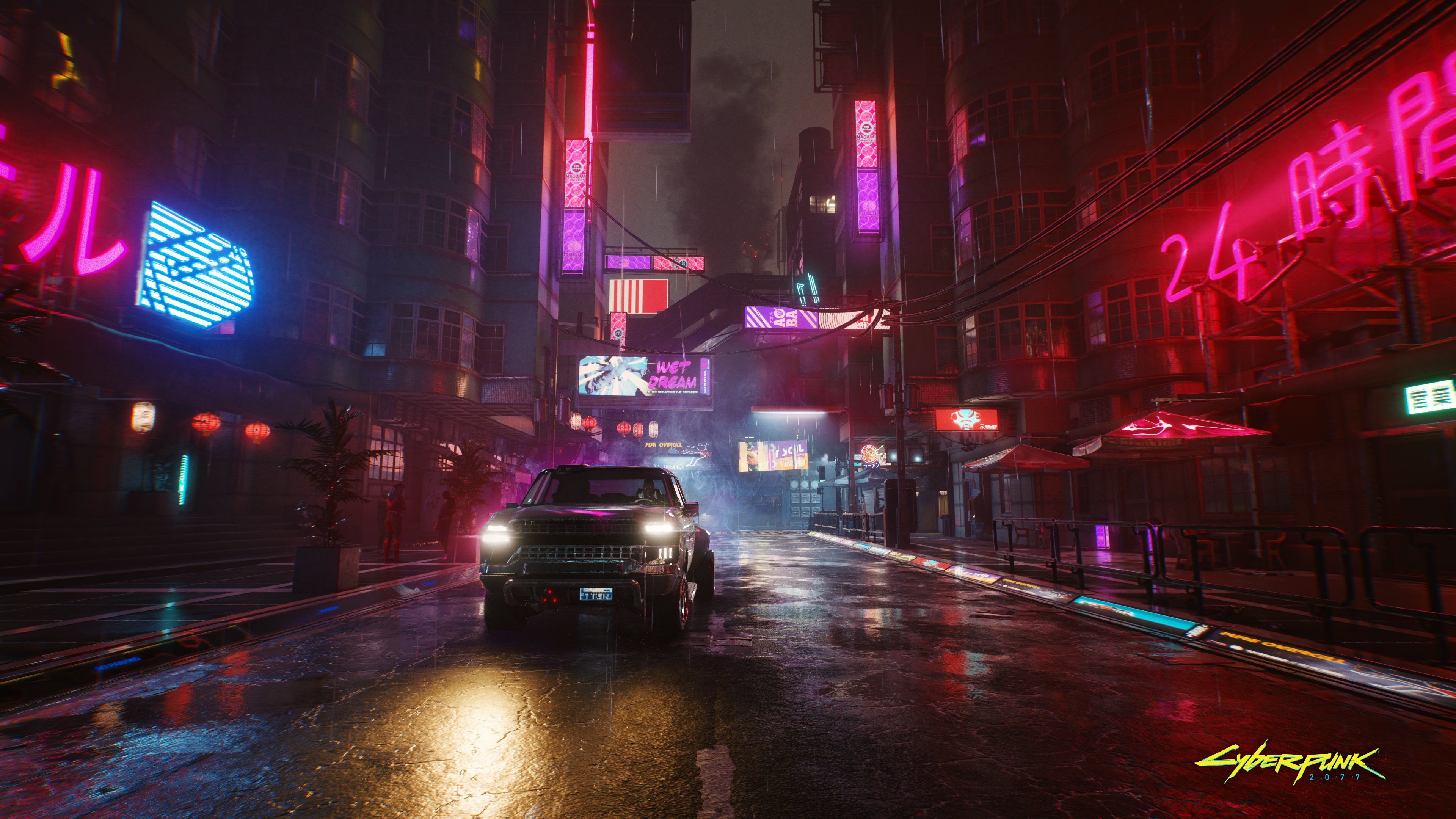 Cyberpunk 2077 2 - Sci fi city at night from the upcoming computer game