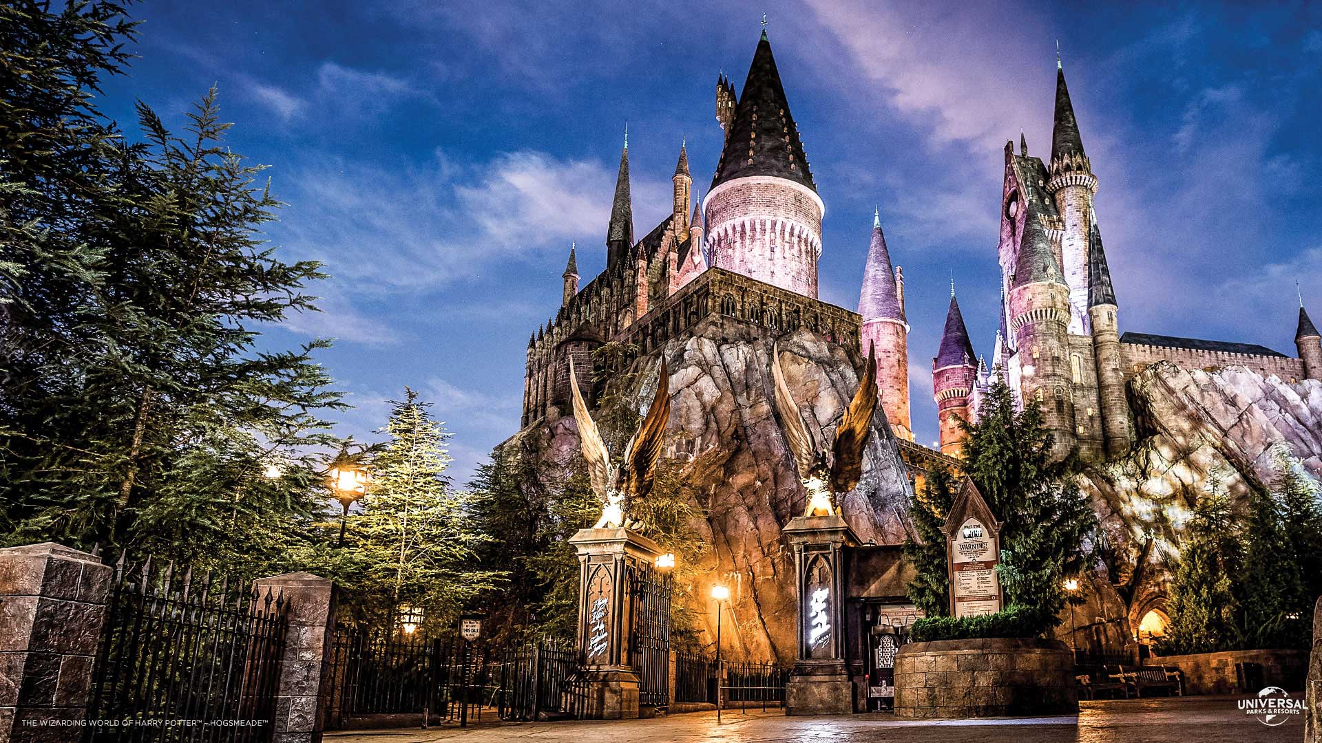 Harry Potter 3 - Lit-up Hogwarts, Universal Orlando Resort