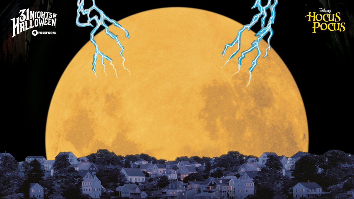 Hocus Pocus 2 - Halloween theme, Moon and Night landscape