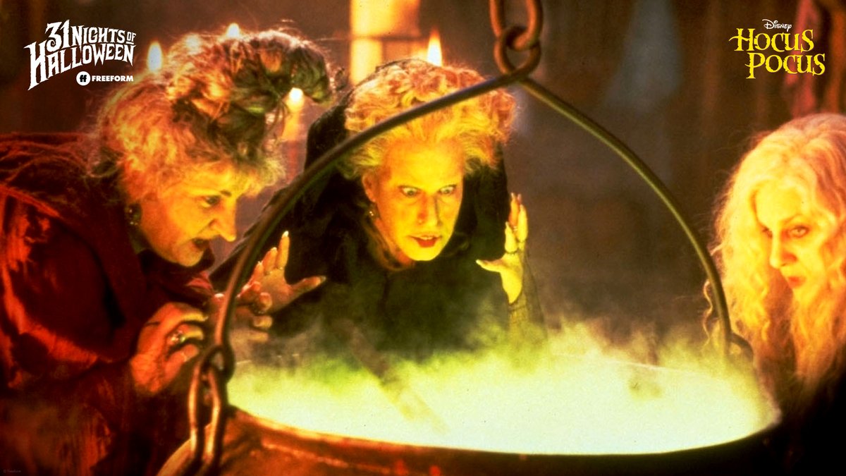 Hocus Pocus - Halloween theme, Witches around a cauldron