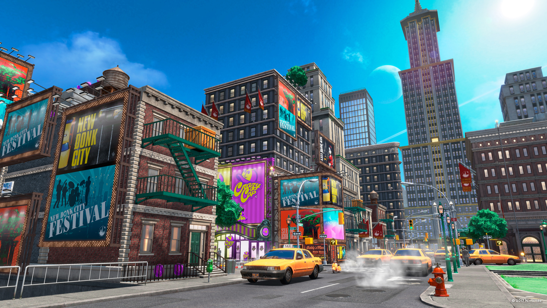 Super Mario Odyssey - Computer generated city