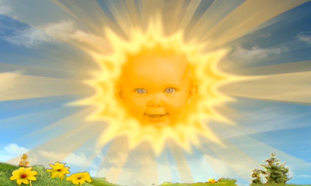 Teletubbies - Sun with child in the Teletubbies childrens program