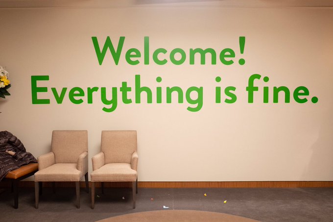 The Good Place - Everything is fine wall