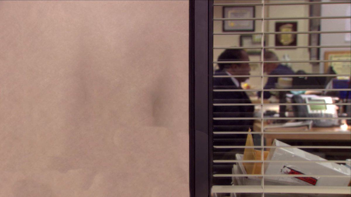 The Office US - US Office background where Jim and others talk to camera