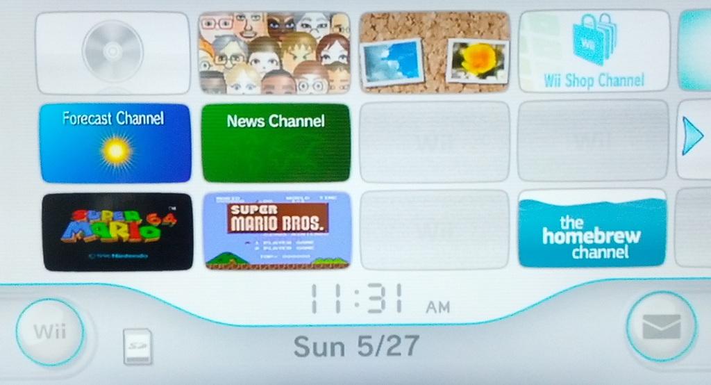 Wii menu - Nintendo Wii Home Screen Background