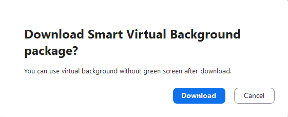 Smart Virtual Background package